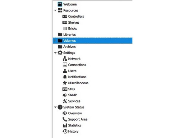 
Erzeugen Sie eine neue Volume vom Typ 'SNAS' mit einer Parit&auml;t von 3 oder 2
